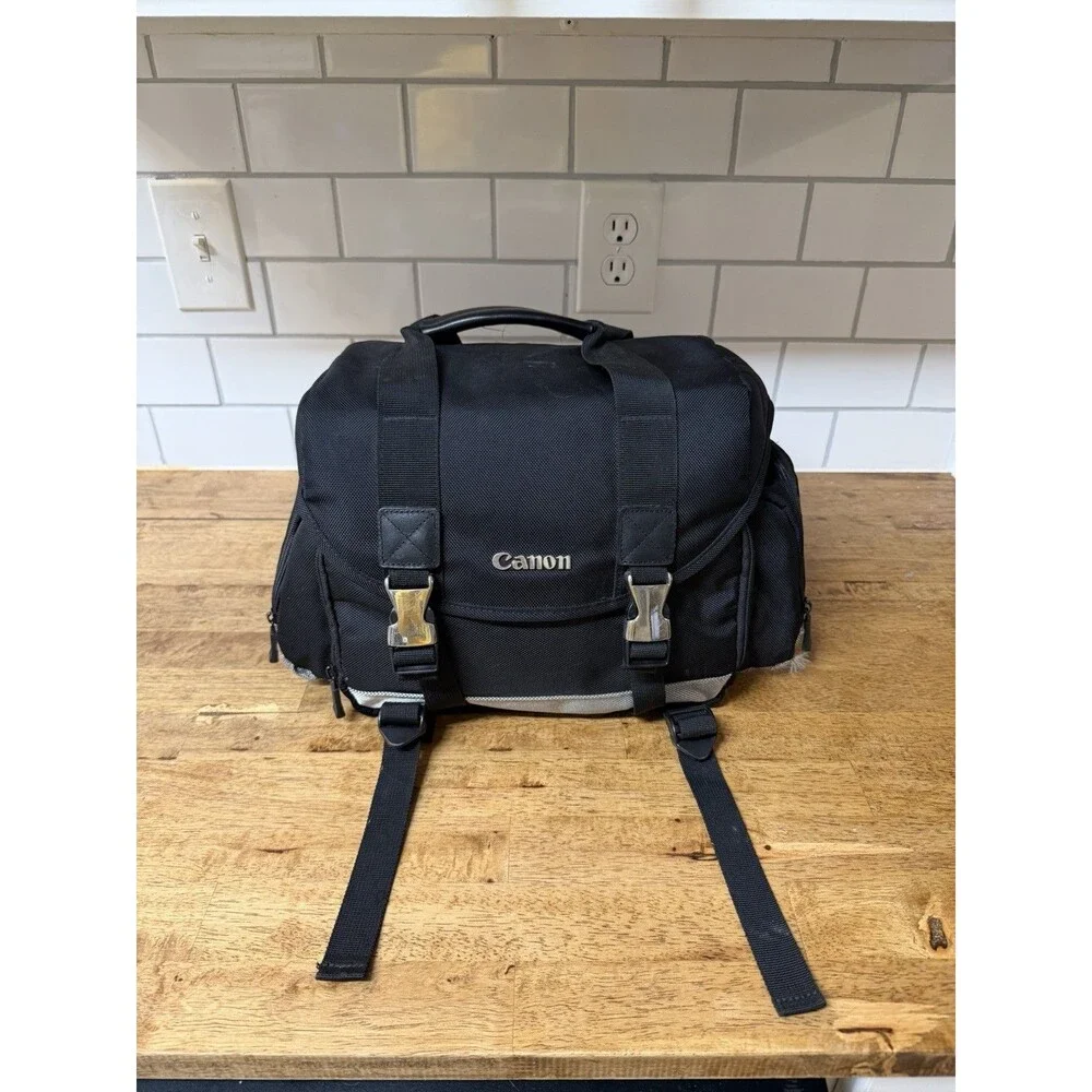 Canon Gadget Camera Bag Extra Large For 35mm And Digital Lens Black Soft Case